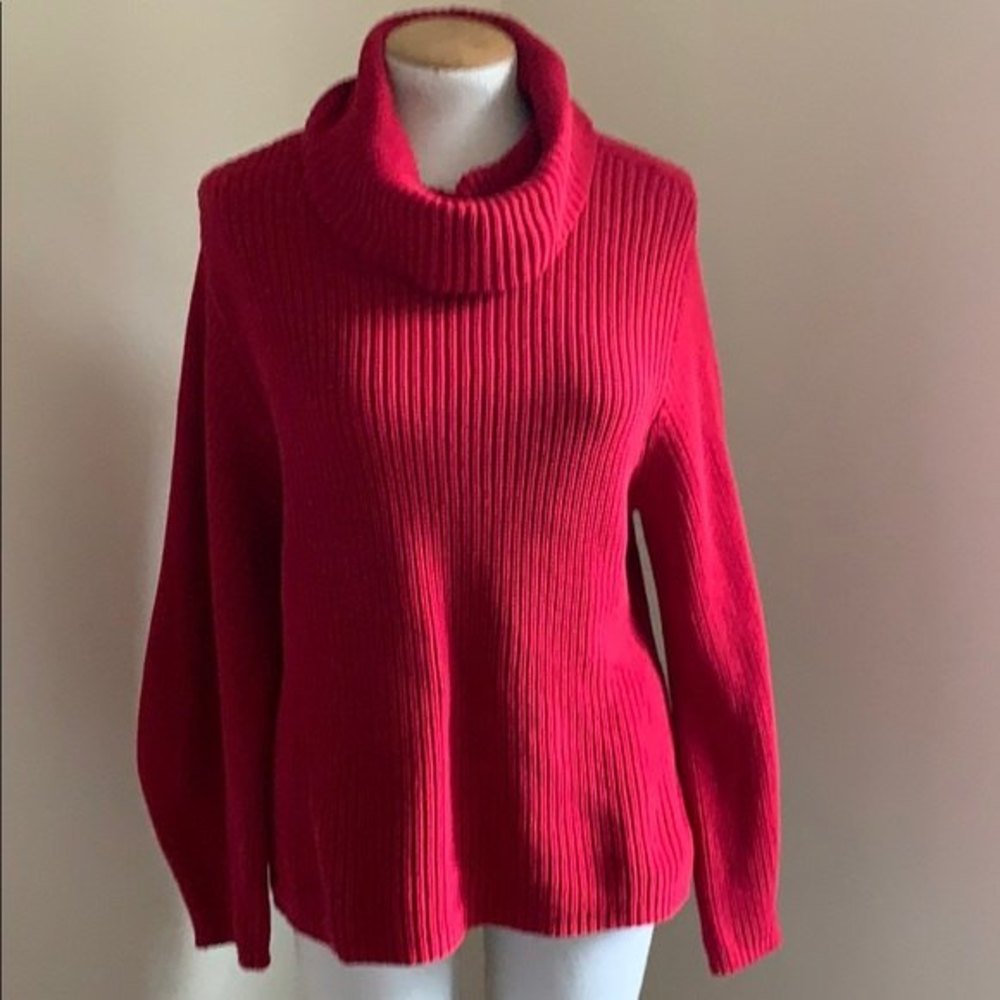 Vince Camuto 100% Cotton Cowl Neck Sweater